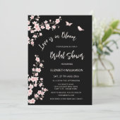 Love Is In Bloom | QR Code Registry Bridal Shower 招待状 (スタンド正面)
