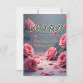 Love is in Bloom RSVP Pink Roses Wedding (正面)