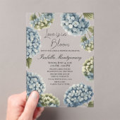 Love Is in Bloom Rustic Spring Hydrangea アクリル招待状 (インサイチュ (ポータブル))