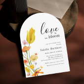 Love is in Bloom Spring Wildflower Bridal Shower 招待状