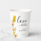 Love is in Bloom Spring Wildflower Bridal Shower 紙コップ (正面)