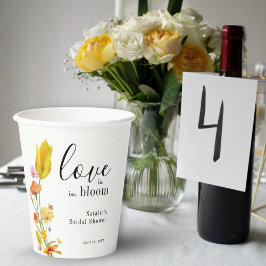Love is in Bloom Spring Wildflower Bridal Shower 紙コップ