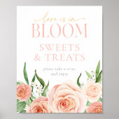 Love Is In Bloom Sweets & Treats Table Sign  ポスター (正面)
