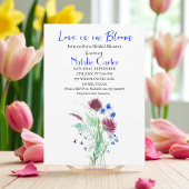 Love is in Bloom Thistle Floral Bridal Shower  招待状