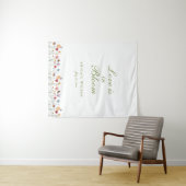 Love Is in Bloom Wildflower Bridal Shower タペストリー (インサイチュ(横))