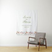 Love Is in Bloom Wildflower Bridal Shower タペストリー (インサイチュ)