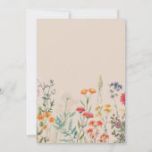 Love is in Bloom Wildflower Bridal Shower 招待状 (裏面)