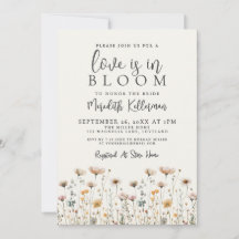 Love Is In Bloom Wildflower Bridal Shower