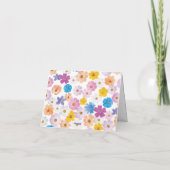 Love is in Bloom Wildflower Garden Bridal Shower サンキューカード (裏面)