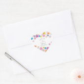 Love is in Bloom Wildflower Garden Bridal Shower ハートシール (封筒)