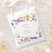 Love is in Bloom Wildflower Garden Bridal Shower フェイバーバッグ (クリップ留めされた状態)