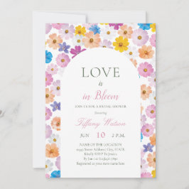 Love is in Bloom Wildflower Garden Bridal Shower 招待状