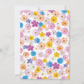 Love is in Bloom Wildflower Garden Bridal Shower 招待状 (裏面)