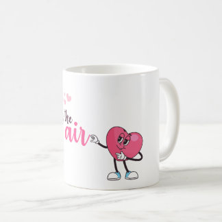 Love Is In The Air – かわいいハートのイラスト バレン コーヒーマグカップ