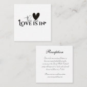 love is in the air エンクロージャーカード (正面/裏面)