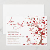 LOVE IS IN THE AIR BRIDAL SHOWER 招待状 (正面/裏面)