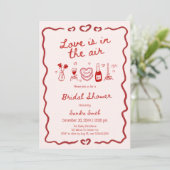 Love Is In The Air Bridal Shower 招待状 (スタンド正面)