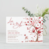 LOVE IS IN THE AIR BRIDAL SHOWER Invitation 招待状 (スタンド正面)