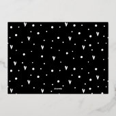 Love Is In The Air Custom Photo Valentine's Day  箔シーズンカード (裏面)