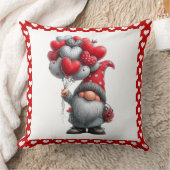 "Love is in the Air" Heart Balloon Gnome クッション (ブランケット)
