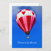 Love is in the air - Hot Air Balloon シーズンカード (正面/裏面)