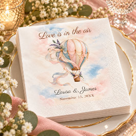 Love is in the Air Hot Air Balloon Wedding スタンダードランチョンナプキン