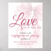 Love Is In The Air Mauve Bow Engagement Welcome ポスター (正面)