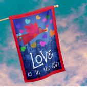Love is in the Air Personalized Folk Art Angel  シーズンカード