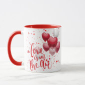 Love Is In The Air Personalized Mug マグカップ (左)