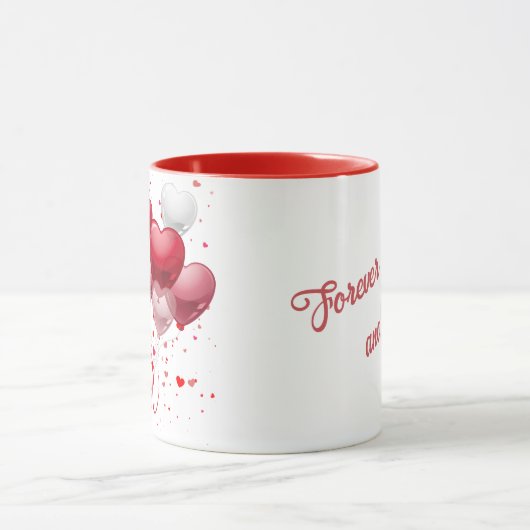 Love  Is In The Air Personalized Mug マグカップ (中央)
