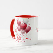 Love Is In The Air Personalized Mug マグカップ (正面左)