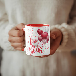 Love  Is In The Air Personalized Mug マグカップ