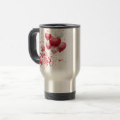 Love Is In The Air Personalized Travel Mug トラベルマグ (正面左)