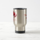 Love Is In The Air Personalized Travel Mug トラベルマグ (中央)