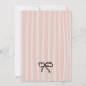 Love Is in the Air Retro Pink Quirky Bridal Shower 招待状 (裏面)