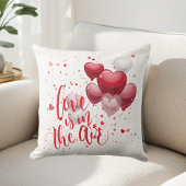 Love Is In The Air Throw Pillow クッション