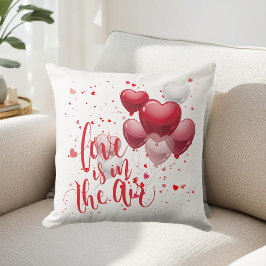 Love Is In The Air Throw Pillow クッション