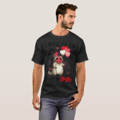 Love Is In The Air Try Not To Breathe Cute Raccoon Tシャツ (正面フル)