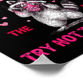 Love Is In The Air Try Not To Breathe Fun Raccoon  ポスター (角)