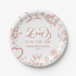 Love Is In The Air Valentine's Day Bridal Shower ペーパープレート