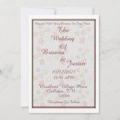 Love Is In The Air Wedding Invitation 招待状 (裏面)