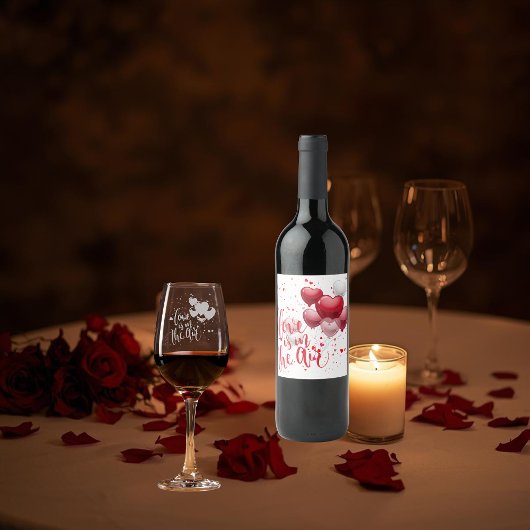 Love Is In The Air Wine Label Set ワインラベル