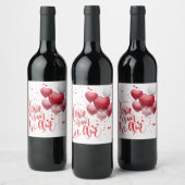 Love Is In The Air Wine Label Set ワインラベル (ボトル)