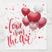 Love Is In The Air Wine Label Set ワインラベル (シングルラベル)