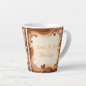 Love Is In This Cup カフェラテマグ (右アングル)