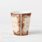 Love Is In This Cup カフェラテマグ (正面)