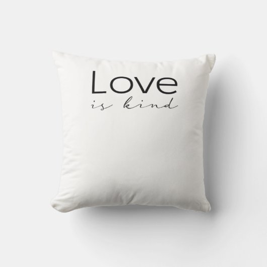 Love Is Kind Christian Scripture Love Is Patient I クッション (正面)