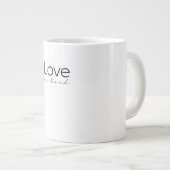 Love Is Kind Christian Scripture Love Is Patient I ジャンボコーヒーマグカップ (正面右)