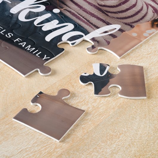 Love is Kind Script with Photo and Name ジグソーパズル (側面)