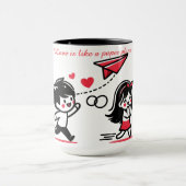 Love is like a paper plane マグカップ (中央)